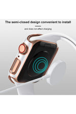 Load image into Gallery viewer, Apple Watch 8 7 41mm Uyumlu Kılıf Ekran ve Kasa Koruyucu Tam Kaplayan Parlak Watch Kasa Koruma