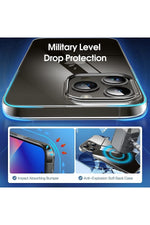 Load image into Gallery viewer, iPhone 14 Pro Uyumlu Kılıf Darbelere Dayanıklı Ultra ince Şeffaf Renksiz Transparan Esnek Silikon