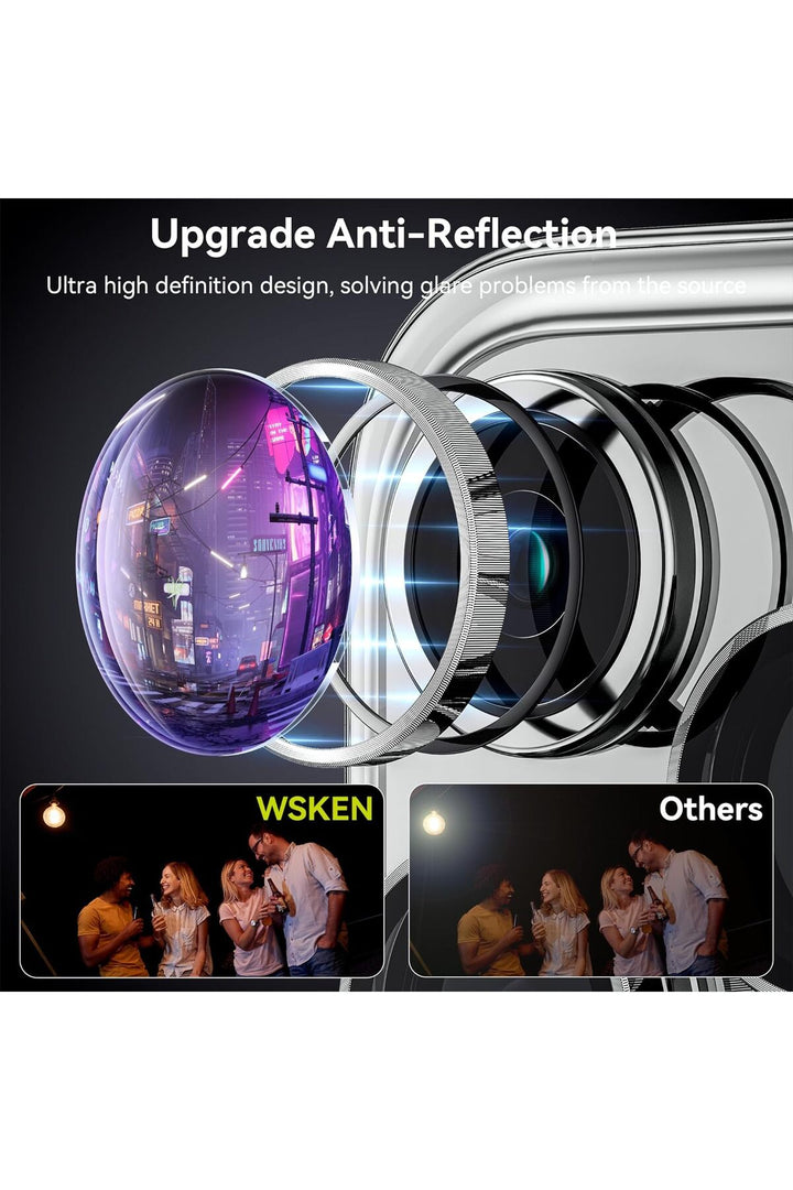 İphone 15 Pro/iphone 15 Pro Max Uyumlu Kamera Lens Koruyucu Dayanıklı Renkli Metal Temperli Cam