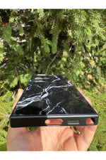 Load image into Gallery viewer, Samsung Galaxy S24 Ultra Uyumlu Kılıf Parlak Mermer Desenli Kamera Kenar Koruyuculu Arka Kapak
