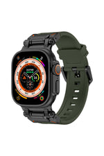 Load image into Gallery viewer, Apple Watch 8 7 6 5 4 3 2 1 42mm/44mm/45mm/49mm Uyumlu Kordon Ayarlanabilir Titanyum Metal Başlıklı
