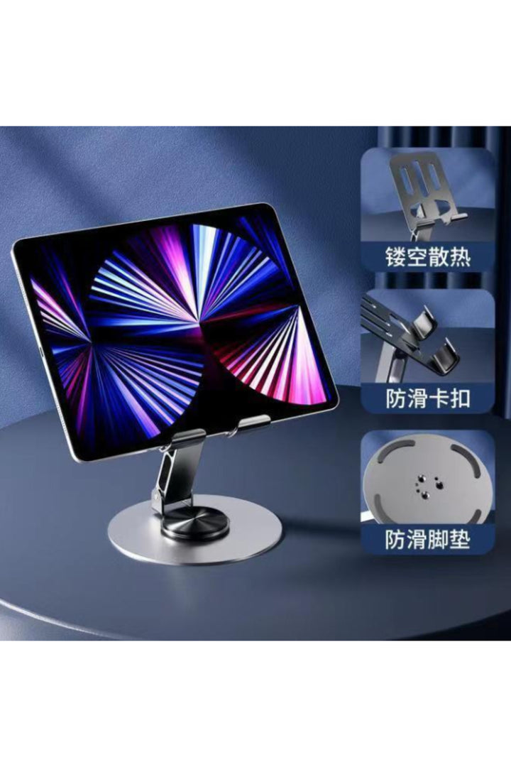 Yüksek Kaliteli Metal Katlanabilir 360 Dönebilen Ayarlanabilr Telefon Tutucu Masa Üstü Tablet Standı