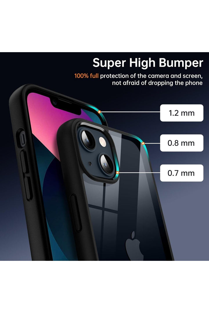 iPhone 13 Uyumlu Kılıf Kamera Çevresi Metal Sararmaya Karşı Dayanıklı Koruyucu Silikon Kapak