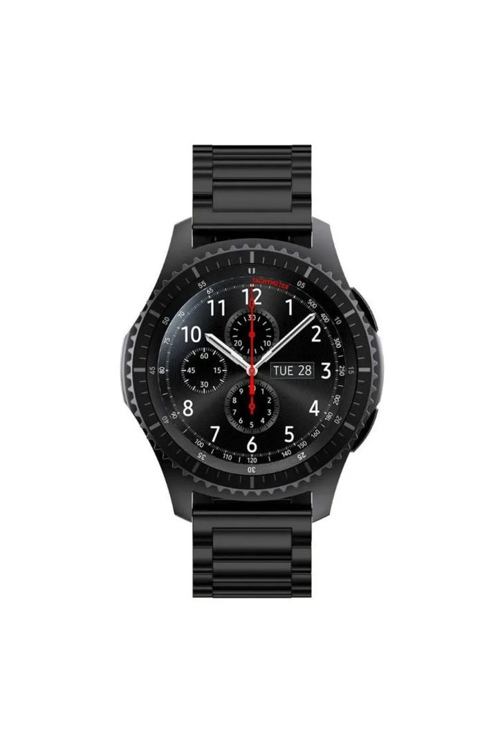 Huawei Watch GT2E/GT2/GT2 Pro/GT3/GT3 Pro/GT4 46mm Uyumlu Kordon Ayarlanablir Paslanmaz Parlak Metal