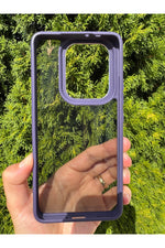 Load image into Gallery viewer, Xiaomi Mi 14T Pro Uyumlu Kılıf Siyah Transparan Şeffaf Kamera Çevresi Metal Koruyucu Silikon Kapak
