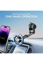 Load image into Gallery viewer, Yüksek Kaliteli Magsafe Telefon Tutucu Araç İçi Ayarlanabilir 360 Dönebilen Vantuzlu Manyetik Tutucu
