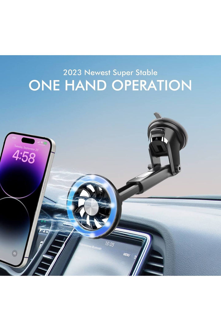 Yüksek Kaliteli Magsafe Telefon Tutucu Araç İçi Ayarlanabilir 360 Dönebilen Vantuzlu Manyetik Tutucu