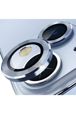 Load image into Gallery viewer, İphone 15/iphone 15 Plus Uyumlu Kamera Lens Koruyucu Dayanıkl Renkli Metal Temperli Cam Koruma
