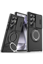 Load image into Gallery viewer, Samsung Galaxy S25 Ultra Uyumlu Kılıf Kamera Korumalı Sürgülü 360 Dönebilen Magsafe Stand Tank Kapak
