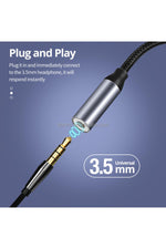 Load image into Gallery viewer, Samsung Xiaomi Uyumlu Type-c Kulaklık Çevirici Şarj Dönüştürücü Örgü Kablo Bluetooth Gerektirmez
