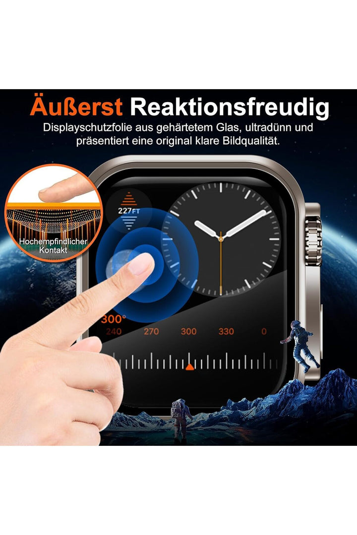 Apple Watch 10. Series 42mm Kılıf Ekran ve Kasa Koruma Change Dönüştücü Watch Ultra GÖrünümlü Kasa