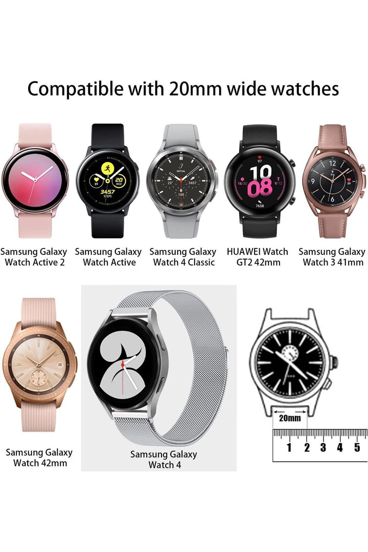 Huawei Watch GT/GT2E/GT2/GT2 Pro/GT3/GT3 Pro/GT4 46mm Uyumlu Metal Ayarlanabilir Mıknatıslı Kordon