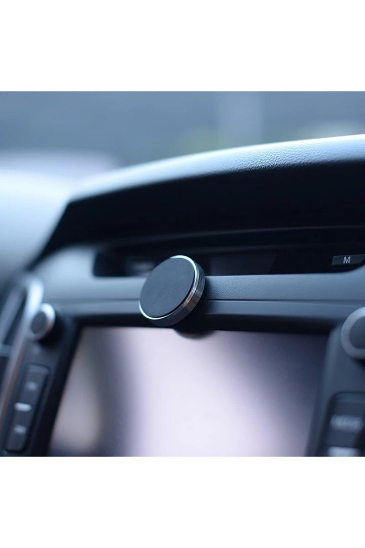 Çok Amaçlı Mıknatıslı Telefon Tutucu Araç İçi Masaüstü Duvar Tipi Kenarları Metal Mini Manyetik