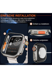 Apple Watch 10. Series 46mm Kılıf Ekran ve Kasa Koruma Change Dönüştücü Watch Ultra GÖrünümlü Kasa