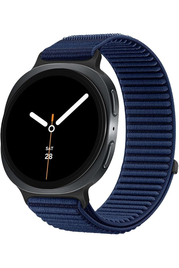 Samsung Galaxy Watch 8 40mm/44mm/Classic 46mm Uyumlu Sport Kumaş Ayarlanabilir Cırt Cırtlı Kordon