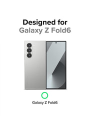 Samsung Galaxy Z Fold 6 Uyumlu Kılıf Kamera Çıkıntılı Şeffaf Magsafe Kablosuz Şarj Destekli Kapak