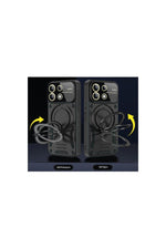 Load image into Gallery viewer, Xiaomi Redmi Note 13 Pro Plus 5G Uyumlu Kılıf Magsafe Standlı Kamera Lens Korumalı Dayanıklı Tank
