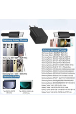 Load image into Gallery viewer, Samsung Galaxy S21/S22/S23 Fe/S24 Plus/S25 Ultra Uyumlu Hızlı Şarj 45W USB-C Type-C PD Şarj Cihazı
