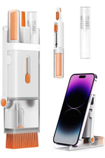 Load image into Gallery viewer, Çok Fonksiyonlu Katlanabilr Telefon Standı Telefon/Airpods/Kulaklk/PC/Klavye Temizleme Temizlik Kiti
