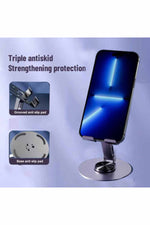 Load image into Gallery viewer, Yüksek Kaliteli Metal Katlanabilir 360 Dönebilen Ayarlanabilr Telefon Tutucu Masa Üstü Tablet Standı
