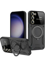 Load image into Gallery viewer, Samsung Galaxy S25 Plus/S24 Plus Uyumlu Kılıf Magsafe Standlı Kamera Lens Korumalı Renkli Tank Kapak

