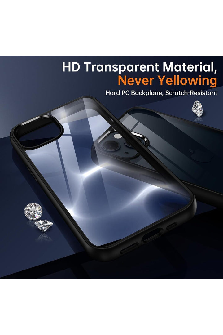 iPhone 13 Uyumlu Kılıf Kamera Çevresi Metal Sararmaya Karşı Dayanıklı Koruyucu Silikon Kapak