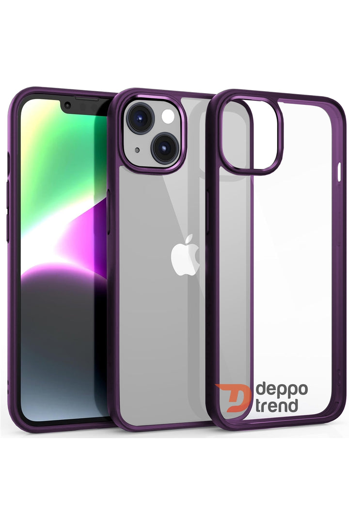 iPhone 13 Uyumlu Kılıf Kamera Çevresi Metal Sararmaya Karşı Dayanıklı Koruyucu Silikon Kapak