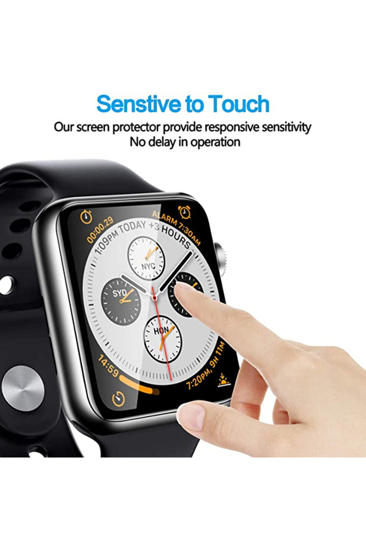 Apple Watch 41mm Uyumlu Koruyucu Ekranı Tam Kaplayan Parmak İzi Bırakmayan Nano 3D Mat Ekran Koruma
