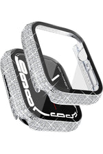 Load image into Gallery viewer, Apple Watch 45mm 7/8/9 Uyumlu Kılıf Ekran ve Kasa Koruyucu Parlak Büyük Taşlı Watch Kasa Koruma
