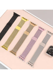 Apple Watch 9 8 7 6 5 4 3 2 Se 42mm/44mm/45mm/49mm Uyumlu Kordon Mıknatıslı Ayarlanabilir Metal