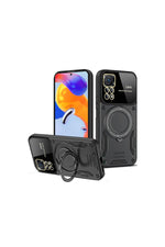Load image into Gallery viewer, Xiaomi Redmi Note 12 Pro 4G Uyumlu Kılıf Magsafe Standlı Kamera Lens Korumalı Dayanıklı Renkli Tank
