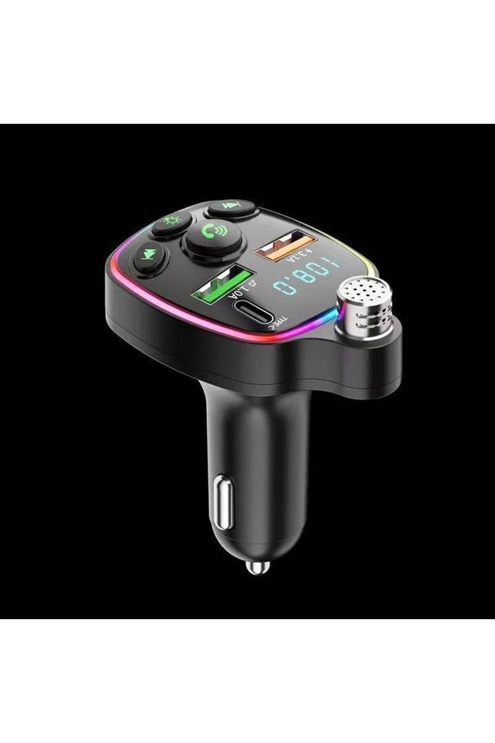 Bluetooth Araç Kiti Araç Fm Transmitter USB Type-C MP3 SD Kart Flash Için Uygun PD Çakmaklık Girişli