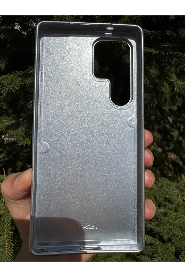 Samsung Galaxy S25 Ultra Uyumlu Kılıf Parlak Mermer Desenli Kamera Kenar Koruyuculu Arka Kapak