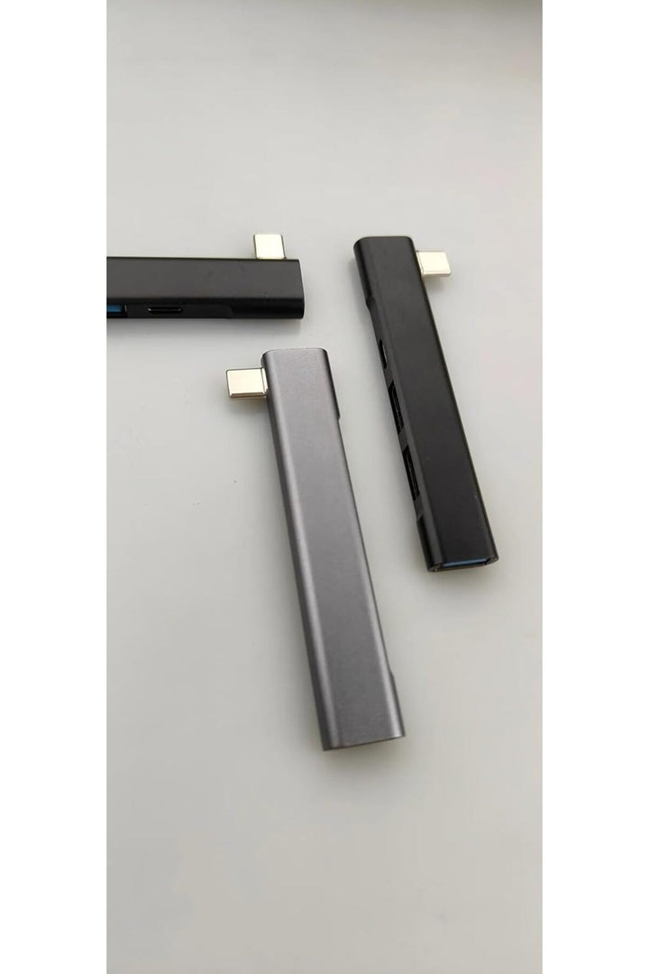 iPad/iPhone/Macbook Uyumlu Type-C To 3x USB 1x Type-C Çevirici Dönüştürücü Çoğaltıcı Metal Dayanıklı