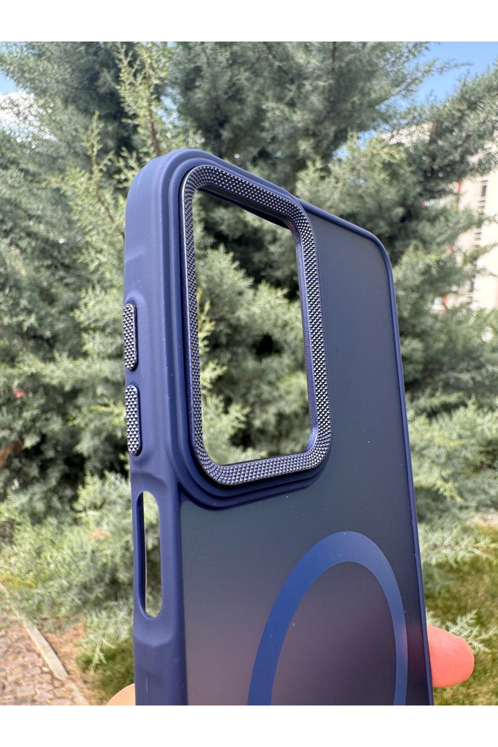 Samsung Galaxy A26 Uyumlu Kılıf Magsafe Renkli Kamera Etrafı Koruyucu Metalik Silikon Sararmaz Kapak