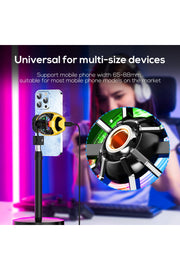 iPhone/Samsung ve Telefon Kıskaç Aparatlı Magsafe Tabletler için Soğutucu RGB Isı Önleyici Fan