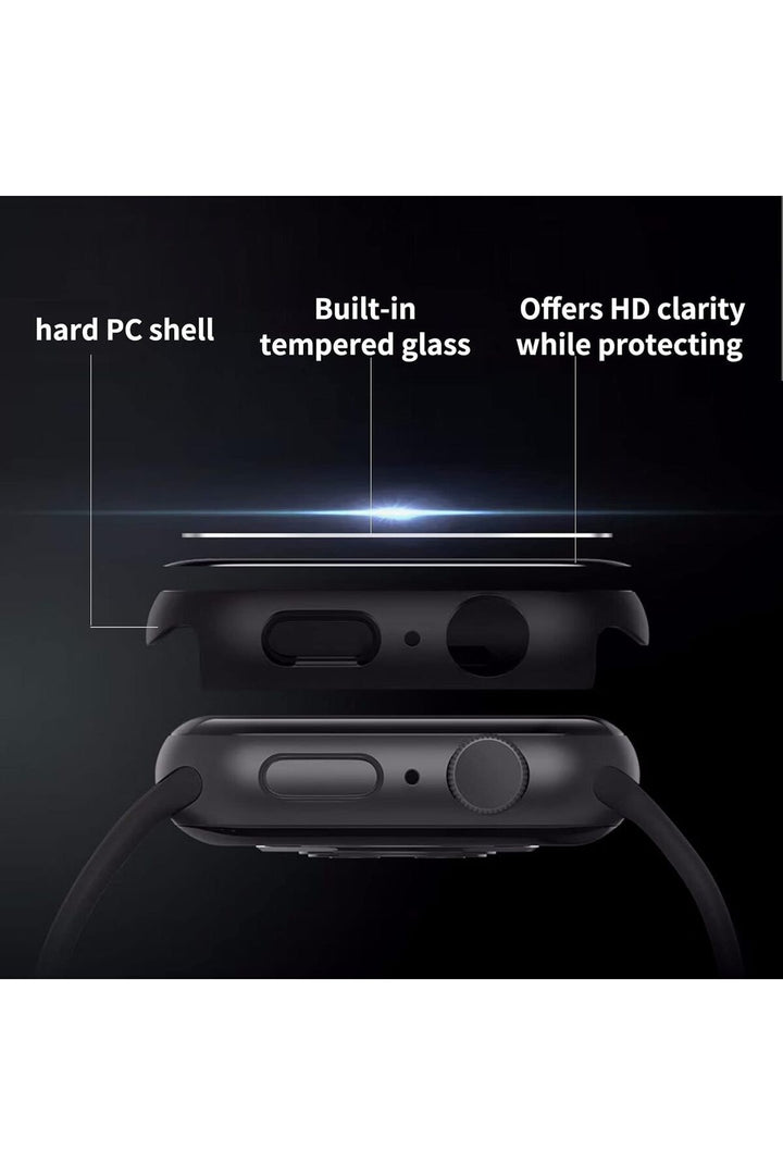 Apple Watch Watch 10 Serisi 46mm Uyumlu Kılıf Kasa ve Ekran Koruyucu Guard Case Renkli Kasa Koruma