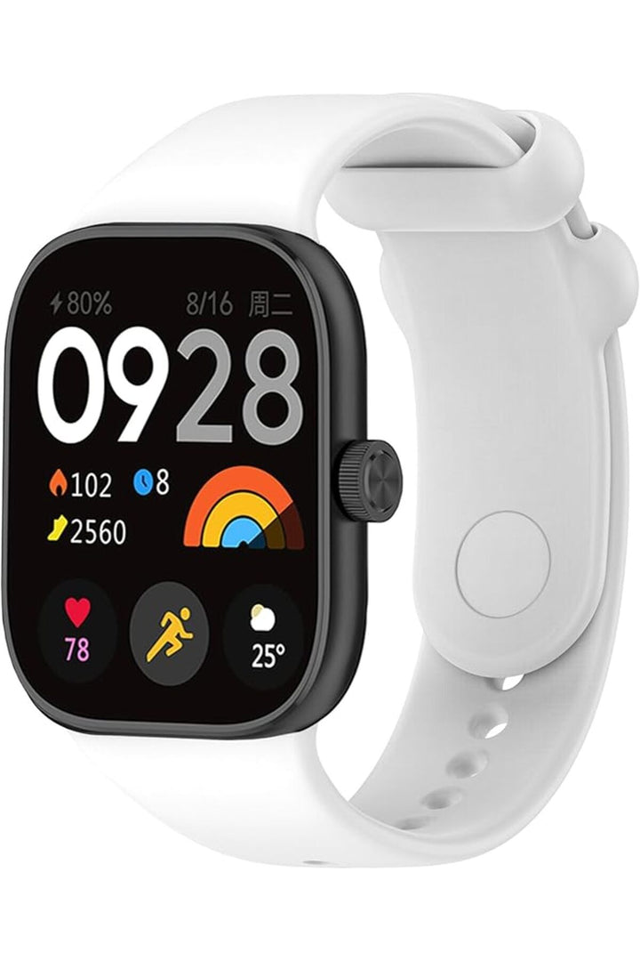 Xiaomi Redmi Watch 4 Uyumlu Kordon Liquid Silikon Ayarlanabilir Renkli Lekelere Dayanıklı Kordon