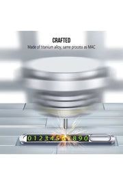 Araç içi Telefon Numaratör Araç Park Telefonu Premium Metalik Torpido Üzeri Alt Kısmı Yapışkanlı