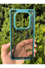 Load image into Gallery viewer, Xiaomi Redmi Note 14 Pro Uyumlu Kılıf Siyah Transparan Şeffaf Kamera Çevresi Metal Koruyucu Silikon
