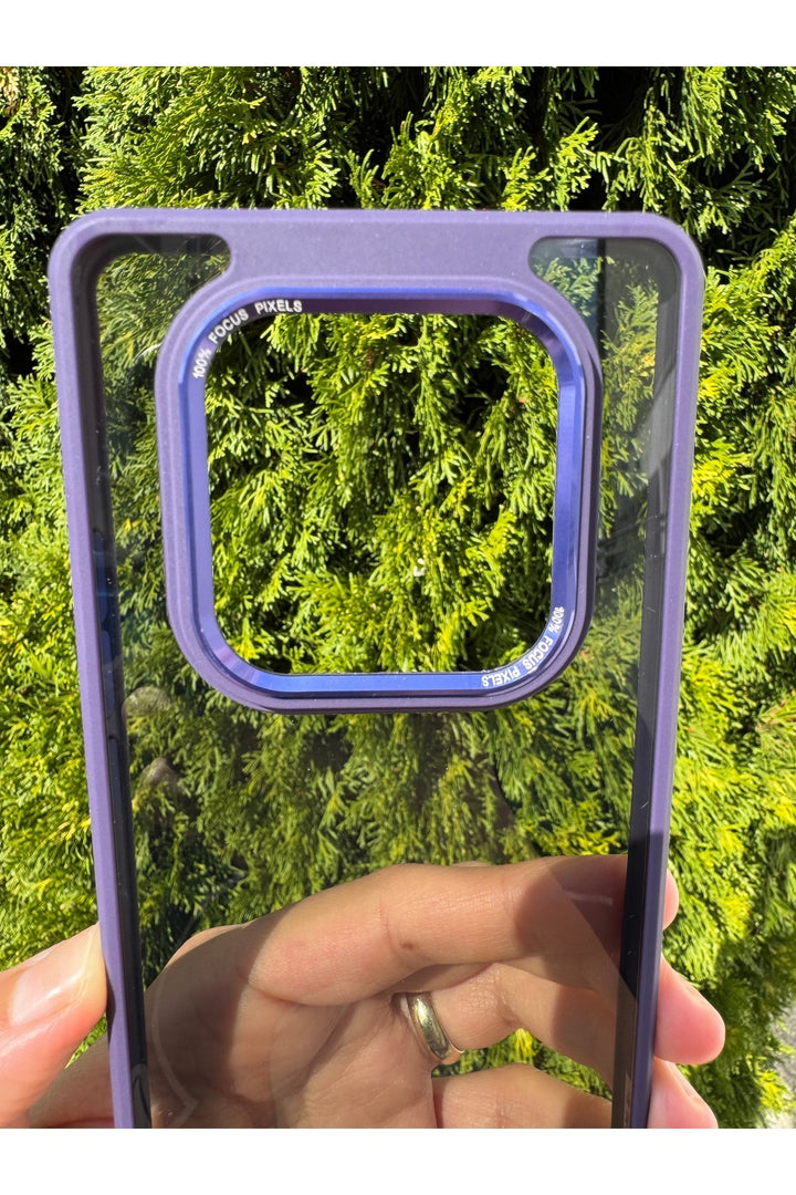 Xiaomi Redmi Note 14 Pro Uyumlu Kılıf Siyah Transparan Şeffaf Kamera Çevresi Metal Koruyucu Silikon