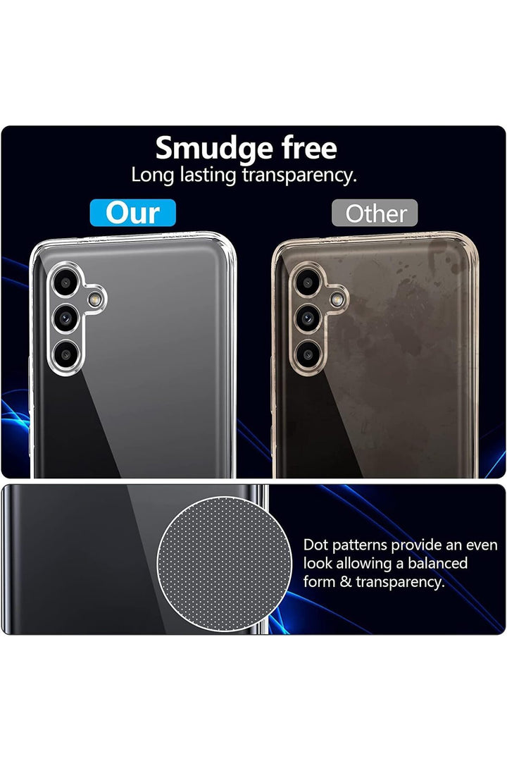 Samsung Galaxy A05s Uyumlu Kılıf 3D Kamera Koruma Darbe Önleyici Şeffaf Esnek Silikon Kapak