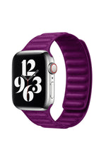 Load image into Gallery viewer, Apple Watch 9 8 7 6 5 4 3 2 1 Se 38mm/40mm/41mm Uyumlu Kordon Mıknatıslı Magnetli Deri Kordon

