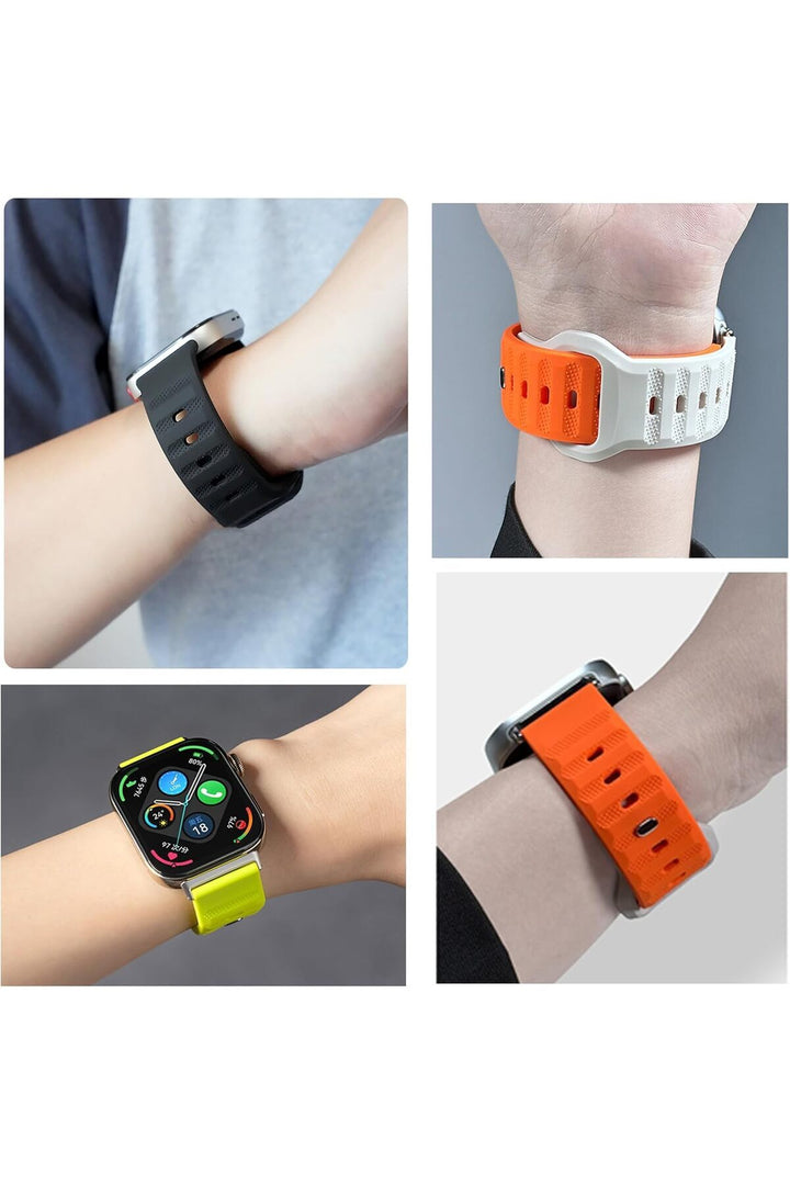 Huawei Watch Fit3 Uyumlu Kordon Liquid Silikon Ayarlanabilir Renkli Lansman Kordon