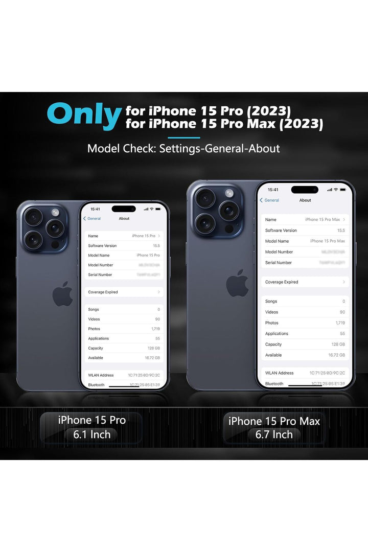 İphone 15 Pro/iphone 15 Pro Max Uyumlu Kamera Lens Koruyucu Dayanıklı Renkli Metal Temperli Cam