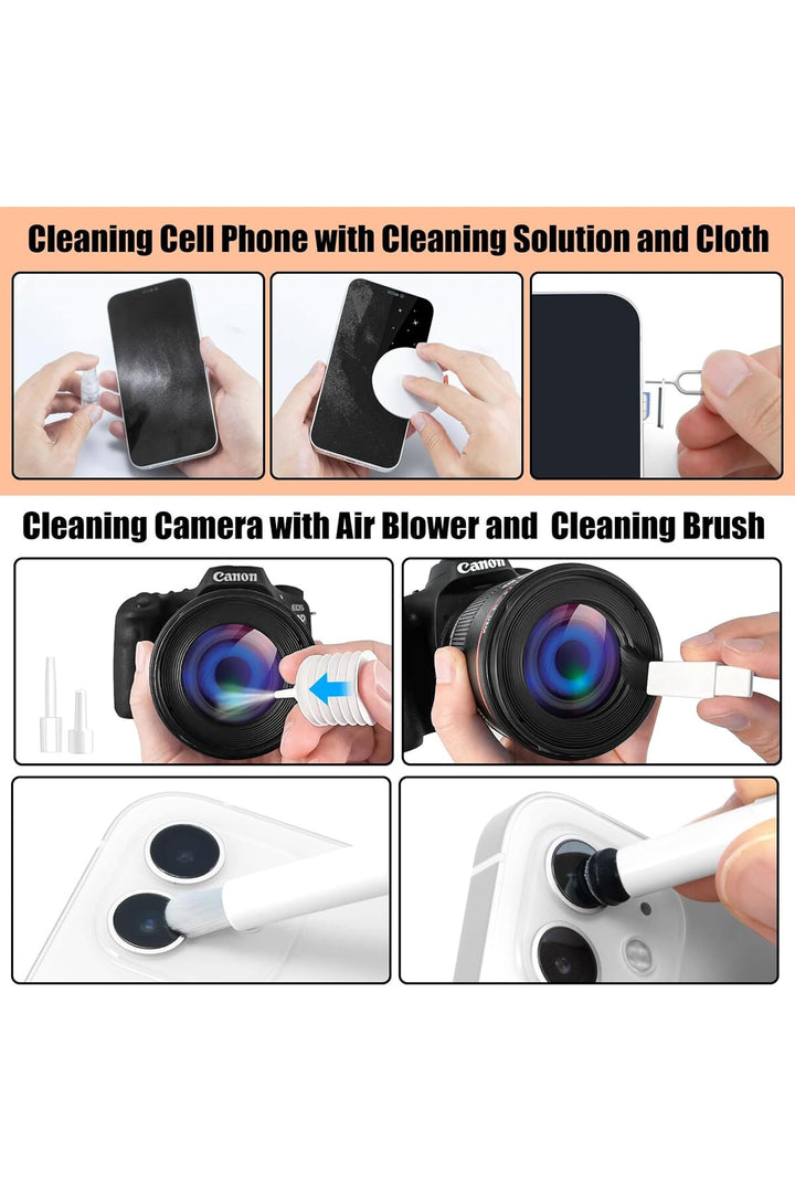 Çok Fonksiyonlu Telefon/Airpods/Kulaklık/Bilgisayar/Tablet/Klavye Temizleme Aracı Temizlik Kiti