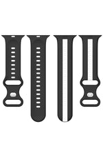 Load image into Gallery viewer, Apple Watch 9 8 7 6 5 4 3 Se 42mm/44mm/45mm/49mm Uyumlu Kordon Ayarlanabilir Renkli Çizgili Silikon
