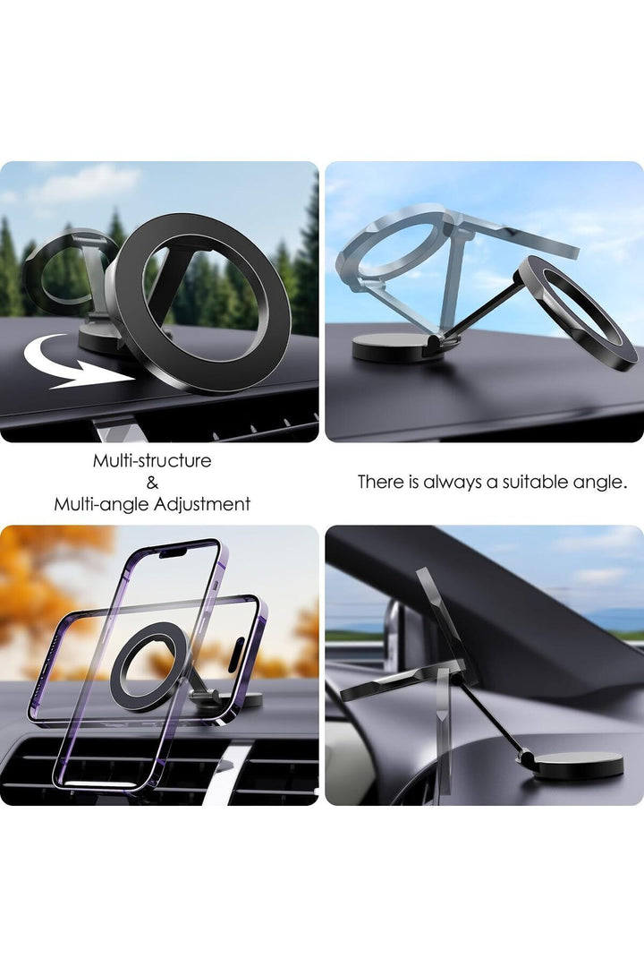 İphone 11-12-13-14-15-16 Plus-17 Pro Max Uyumlu Magsafe Manyetik Mıknatıslı Araç Içi Telefon Tutucu