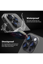 Load image into Gallery viewer, İphone 15 Pro/iphone 15 Pro Max Uyumlu Kamera Lens Koruyucu Dayanıklı Renkli Metal Temperli Cam
