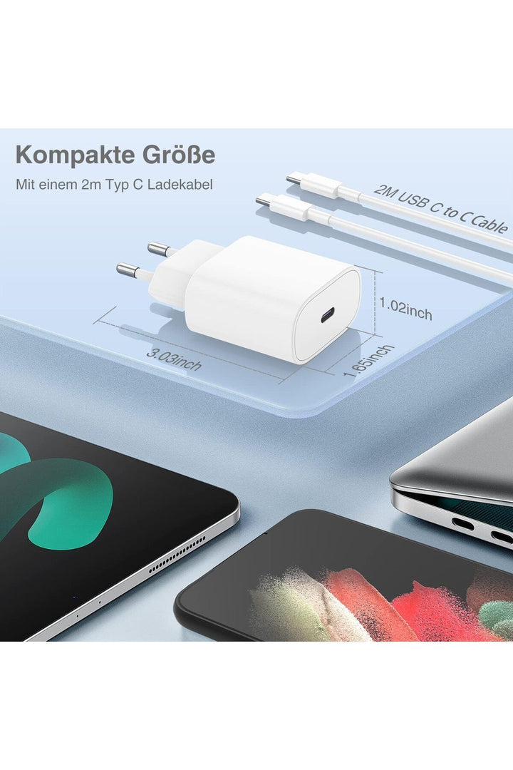 Samsung Galaxy S21/S22/S23/24/S24 Plus/S24 Ultra Uyumlu Hızlı Şarj 25W USB-C Type-C PD Şarj Cihazı